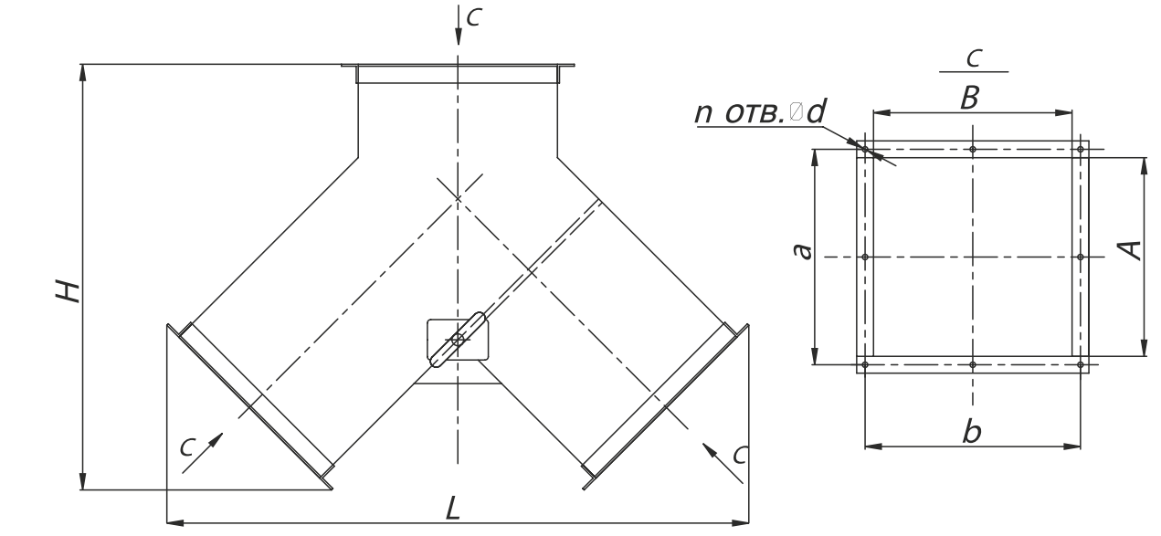 Клапан перекидной искробезопасный АЗЕ 024.000