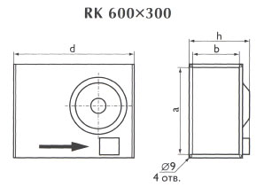 Канальные вентиляторы OSTBERG RK 600x300