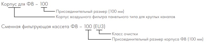 Фильтры круглые воздушные ФВ - 3