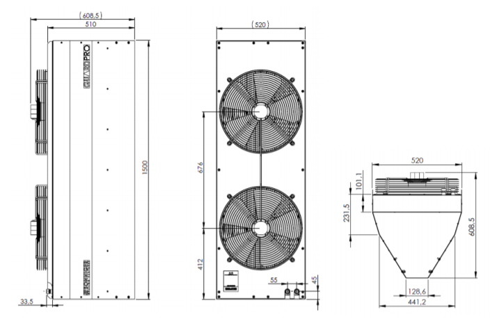 Воздушно-тепловые завесы Sonniger GUARDPRO 150 - 2