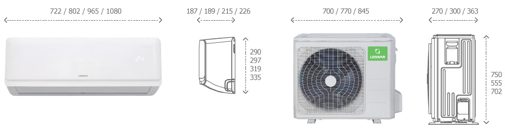 Настенная сплит-система Lessar Rational Light - 1